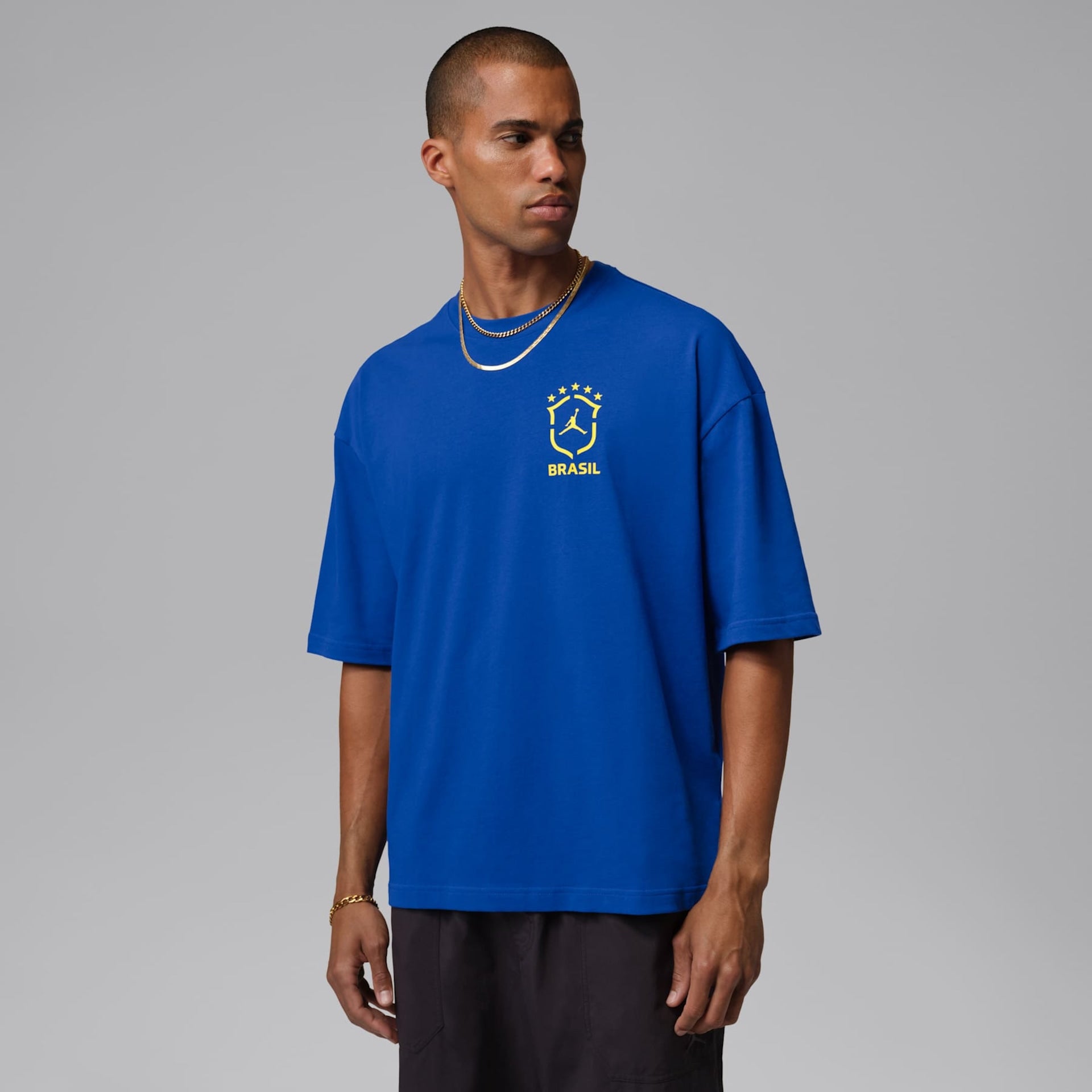 Camiseta Brasil Air Jordan 85 Oversized Masculina